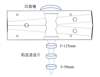 拉曼光侧向收集光路结构